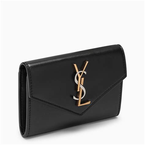 ysl portatessere|Portacarte Monogram in pelle in Nero .